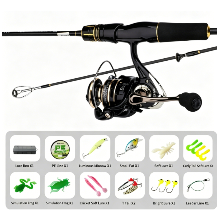 MetalStorm Carbon Fishing Rod – Medium Power Fast Action Bass & Trout Rod