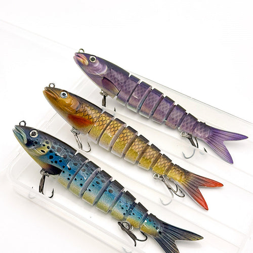 3PCS Jointed Swimbait Fishing Lures Set | Realistic Hard Baits for Bass, Pike, Trout & Perch