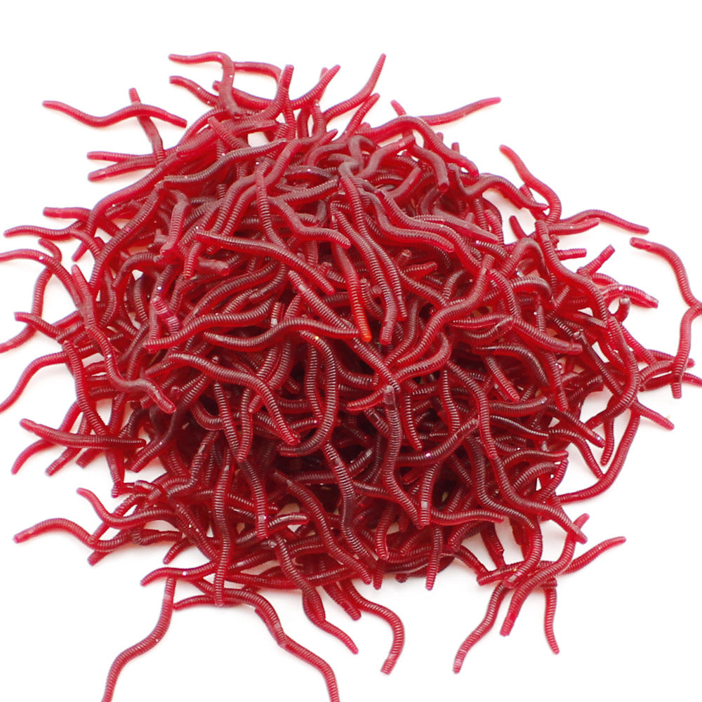 Soft Bloodworm Fishing Lures for Trout, Crappie & Panfish – 50/100/200 Pack