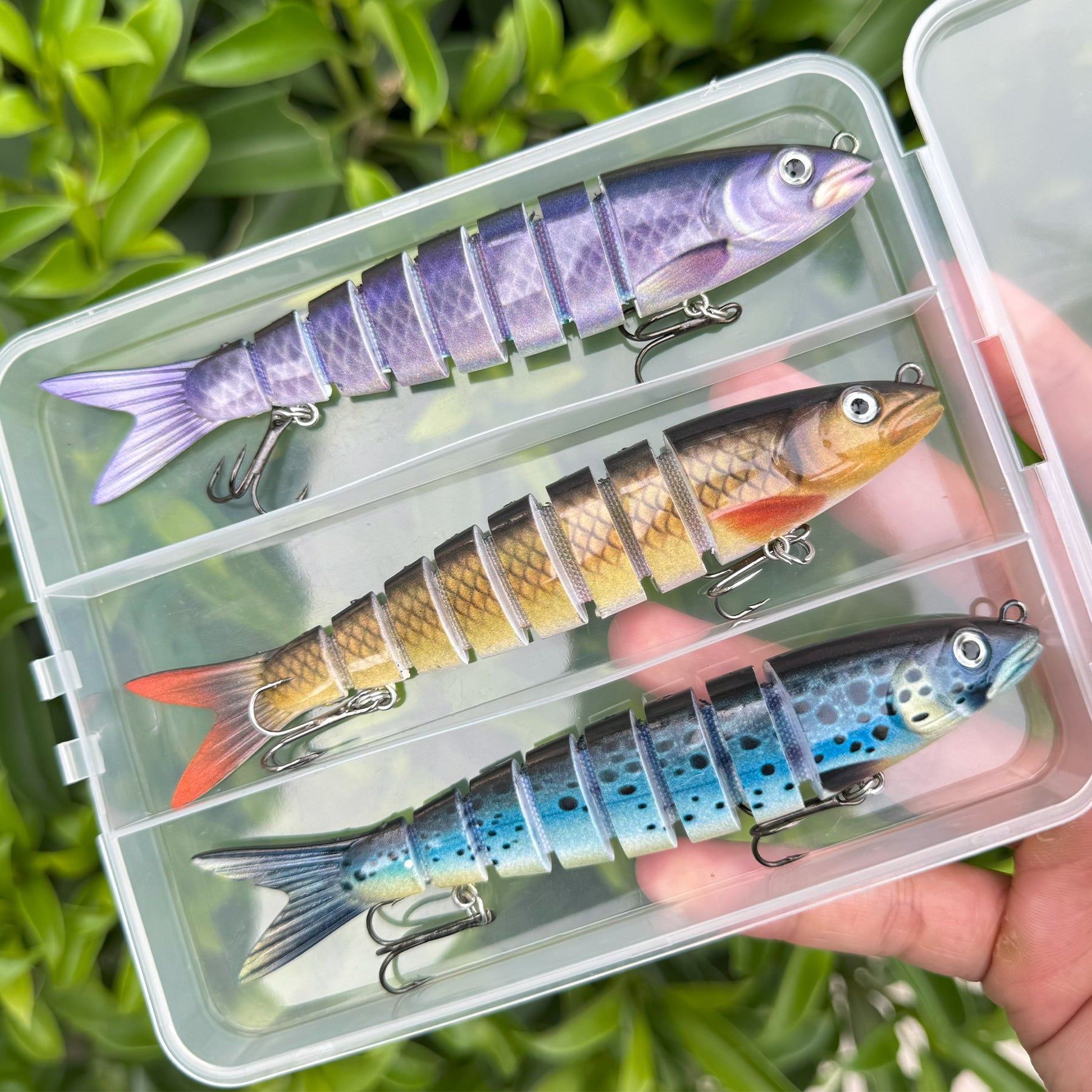 3PCS Jointed Swimbait Fishing Lures Set | Realistic Hard Baits for Bass, Pike, Trout & Perch