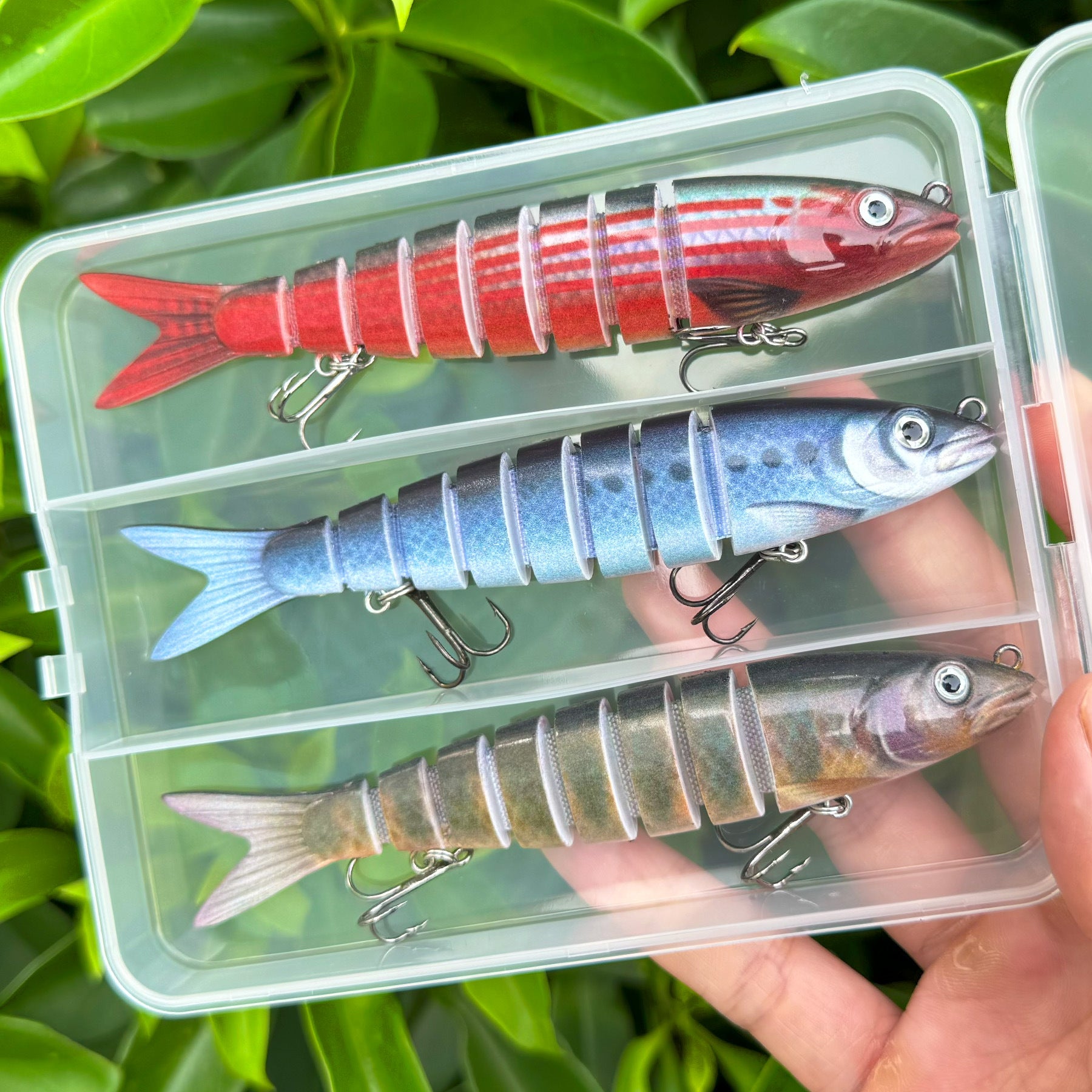 3PCS Jointed Swimbait Fishing Lures Set | Realistic Hard Baits for Bass, Pike, Trout & Perch