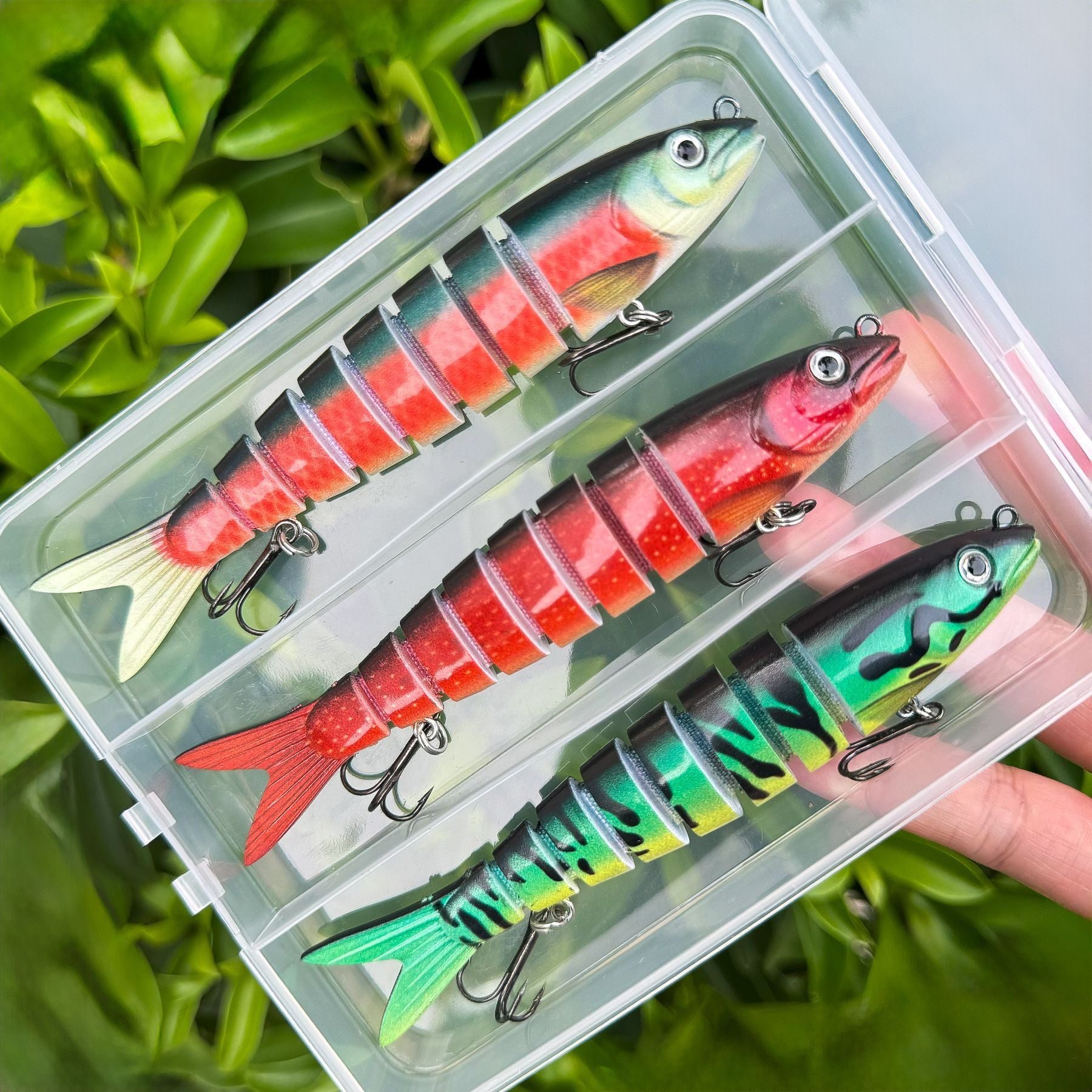 3PCS Jointed Swimbait Fishing Lures Set | Realistic Hard Baits for Bass, Pike, Trout & Perch