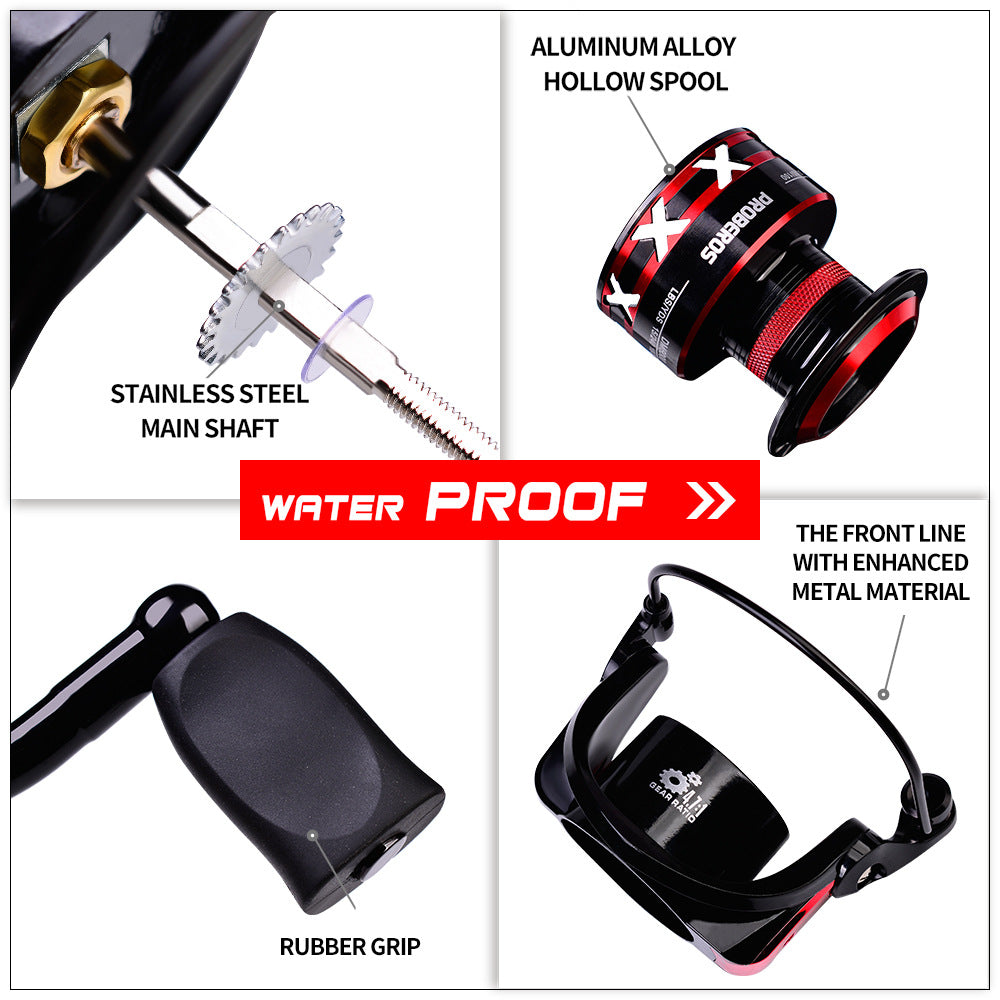 PROBEROS Long Cast Spinning Reel – Powerful 11-21KG Drag for Freshwater & Saltwater Fishing
