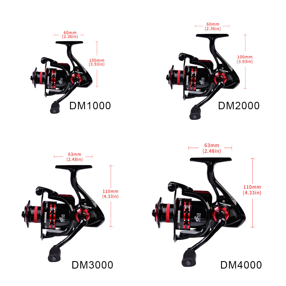 PROBEROS Long Cast Spinning Reel – Powerful 11-21KG Drag for Freshwater & Saltwater Fishing