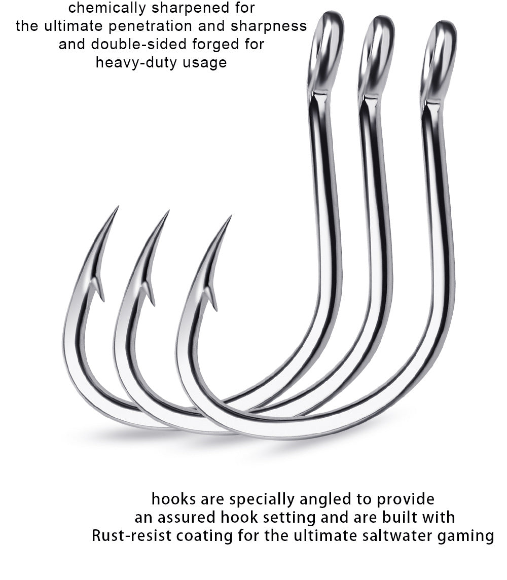 60PCS Baitholder Fishing Hooks Assortment – High Carbon Steel Hooks for Freshwater & Saltwater Fishing