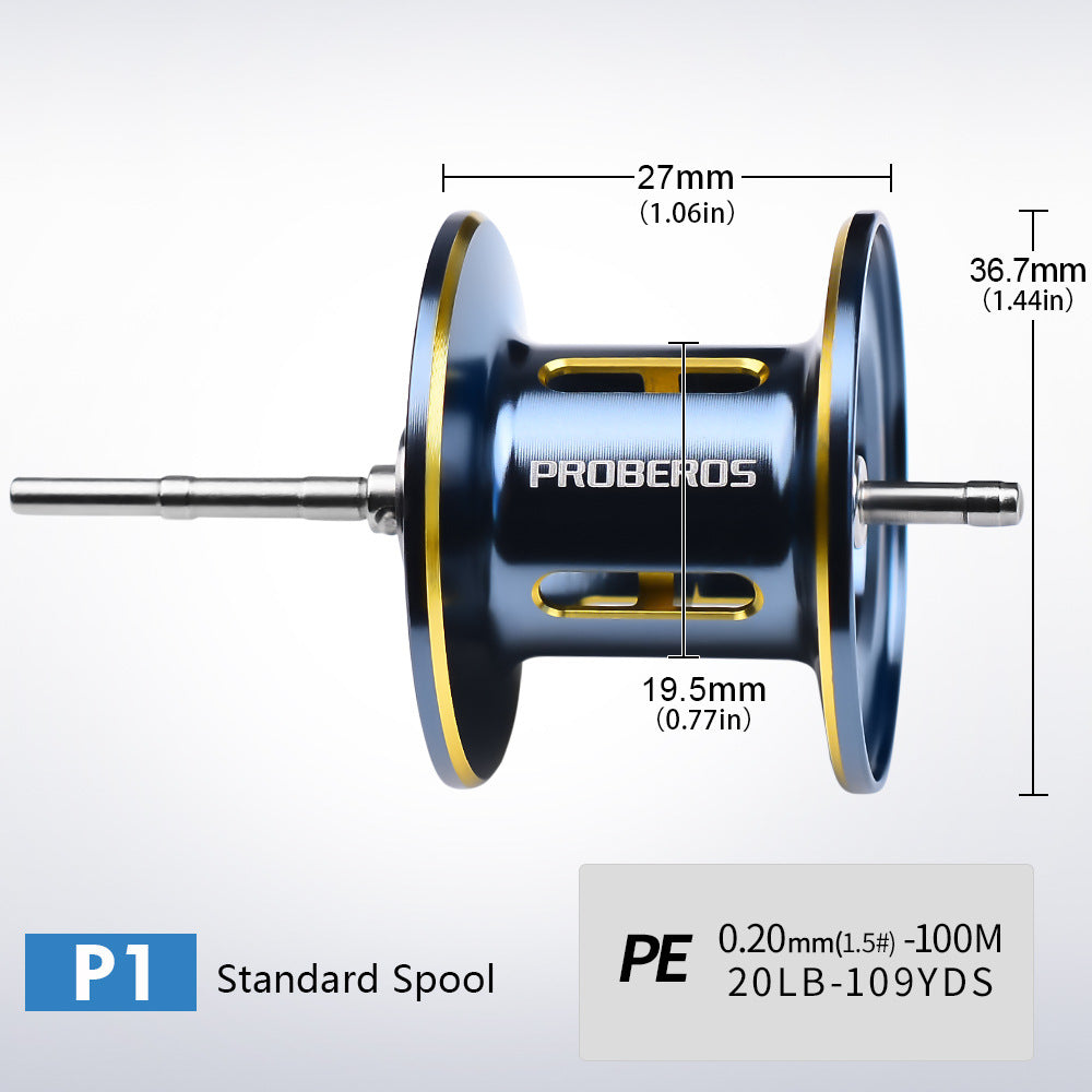 P1 7.2:1 Baitcasting Reel | 10-Magnet Brake System | 8kg Drag